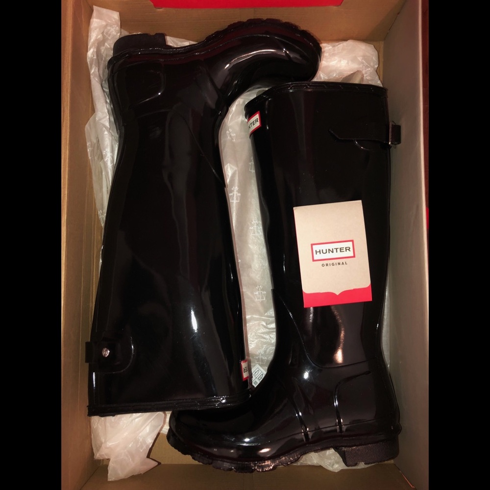 Adjustable Gloss Rain Boots